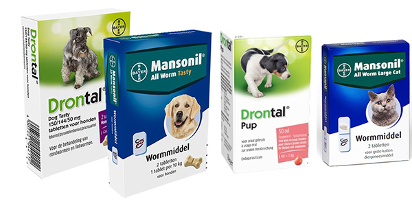 mansonil en drontal hond en kat